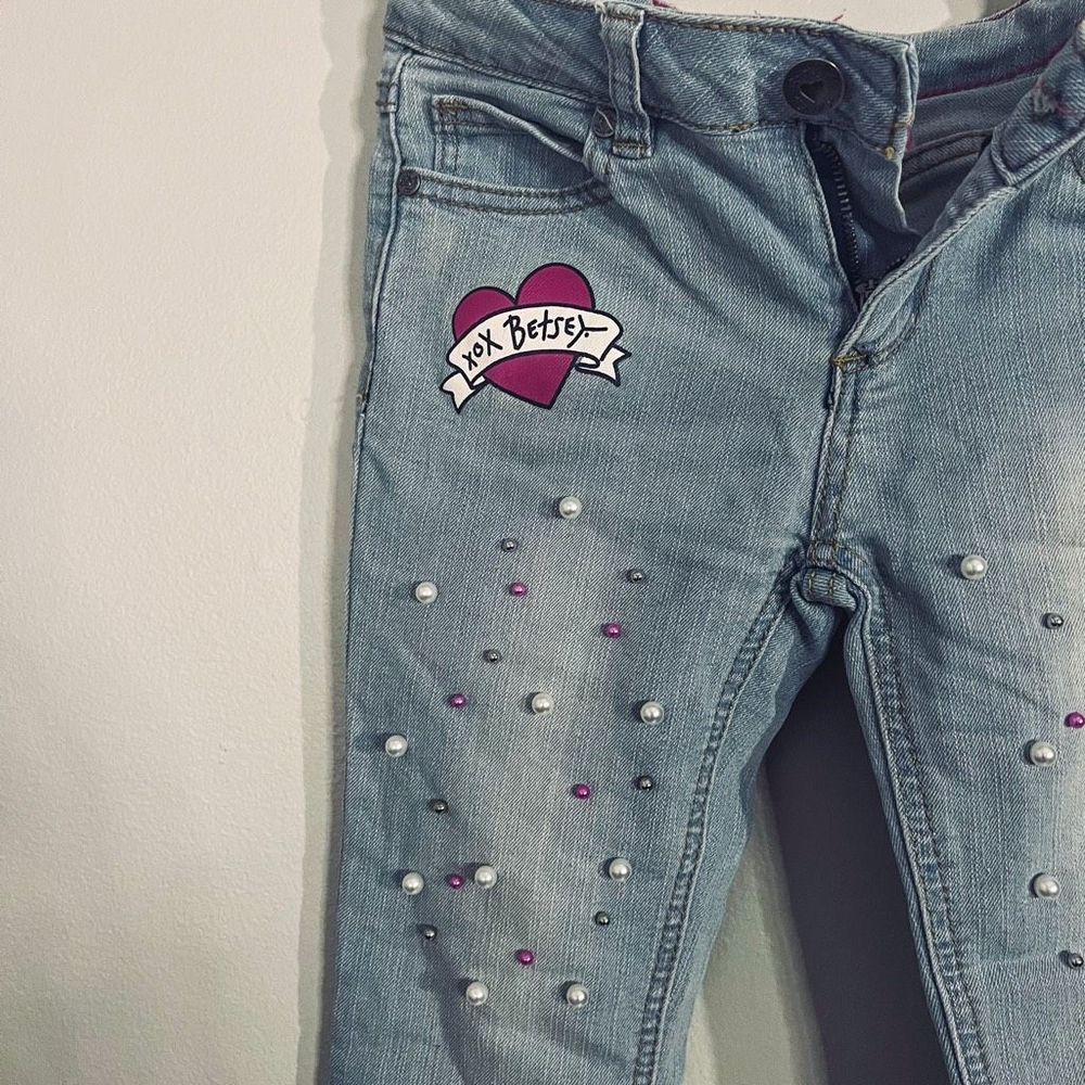 Betsey Johnson Jeans Girls Size 7 Blue